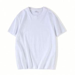 Custom Unisex 100% Cotton O-Neck Silk Screen Printed 180g Short Sleeve Regular Fit Breathable Eco-Friendly T-<b>Shirts</b>-White - Product Image 3