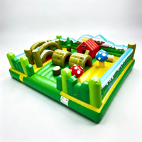 Parc d'aventure gonflable personnalisé sur le thème de la forêt, aire de jeux souple pour tout-petits, château gonflable durable pour parc d'attractions