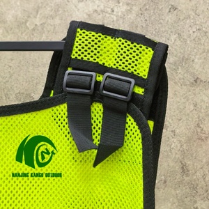 Gilet <span class=keywords><strong>de</strong></span> sécurité réfléchissant haute visibilité avec logo personnalisé en maille polyester fluorescente pour agents <span class=keywords><strong>de</strong></span> sécurité tactiques en extérieur - Product Image 5