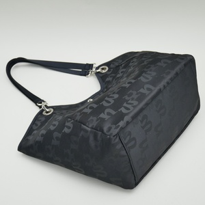 Double-sided Reversible Women's Monogram Print Tote <b>Bag</b> Large Capacity Water-resistant Nylon Shoulder <b>Bag</b> for <b>Work</b> Travel Daily - Product Image 1