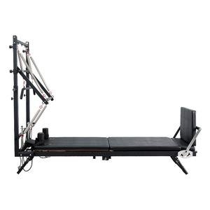 Lit de réformateur de <span class=keywords><strong>Pilates</strong></span> semi-surélevé en acier pliable durable avec tour et demi-trapèze portable pour les studios de <span class=keywords><strong>Pilates</strong></span> et <span class=keywords><strong>le</strong></span> <span class=keywords><strong>corps</strong></span> - Product Image 4