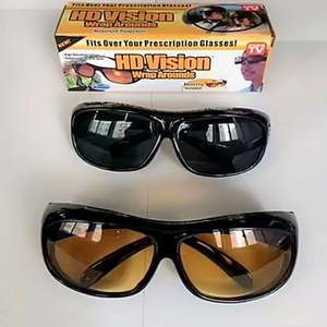 Lunettes de conduite unisexe personnalisées avec logo, anti-éblouissement, vision nocturne, verres jaunes, pour hommes - Product Image 2