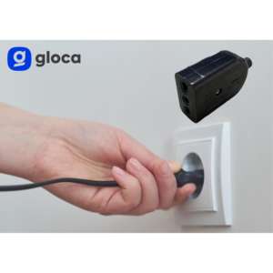Gloca Flying Socket 2 tomas de corriente 250V AC de plástico estándar italiano, color negro, juego de 5 - Product Image 5