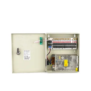 AC100V-240V Power Distribution Security Switching Powre Supply 12V DC10A 18CH CCTV Power Box