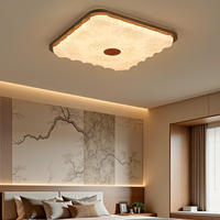 Lumière LED de chambre à coucher de style chinois naturel, rétro français vintage, installation encastrée, acrylique, nouveau style chinois, éclairage complet de la maison
