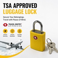 Cadenas à clé TSA robuste anti-corrosion pour casier de gym, armoire scolaire, bagages de voyage et sécurité de stockage