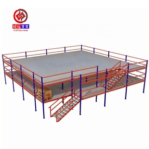 Nhiệm vụ nặng nề tầng lửng giá cho công nghiệp lưu trữ thép và kim loại kho Kệ OEM Nhà cung cấp - Product Image 4