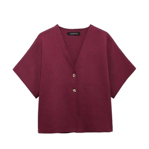 Gilet Sportivo Estivo a Maniche Corte con Scollo a V in Maglia, Stile Europeo e Americano, Vendita all'Ingrosso - Product Image 4