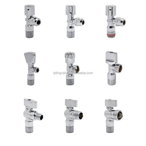 Van góc bằng đồng thau áp lực cao Pn25 Van xả nồi hơi Nước Chủ Đề dài - Product Image 2