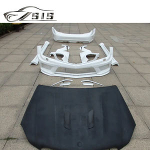 W204 C63 AM <span class=keywords><strong>Black</strong></span> serie Body Kit nuove condizioni 4 porte ampio cofano paraurti anteriore minigonne laterali parafango posteriore per <span class=keywords><strong>classe</strong></span> C W204 - Product Image 5