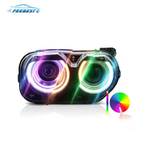 Phare pour Dodge Challenger 2015, feu avant coloré DRL SXT <span class=keywords><strong>SRT</strong></span>, éclaire séquentiel, double faisceau, projecteur LED - Product Image 2