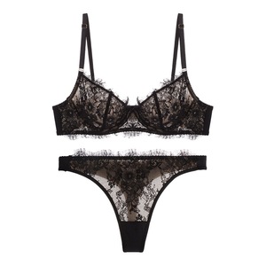 Lace Lingerie Set Women Sexy Wireless Bra and Panty 2 Piece Set Comfortable Breathable Underwear <b>See</b> <b>Through</b> Lingerie for Women - Product Image 6