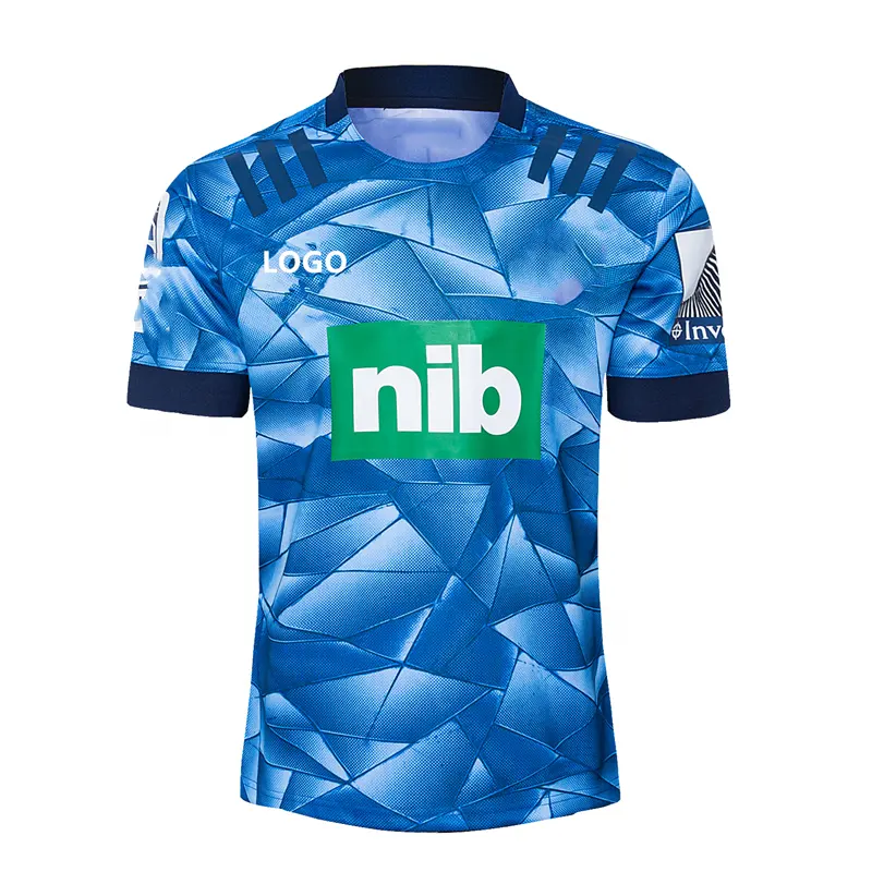 Jersey Rugby 2021 2022 Kaus Rumahan dan Jauh Blues Berkualitas Tinggi