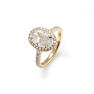<b>Unique</b> Design Lab Grown Diamond <b>Ring</b> Brilliant Cut 14K Gold Plated IGI Certified 2.5 Carat <b>Engagement</b> Bridal Wedding Jewelry - Product Image 4