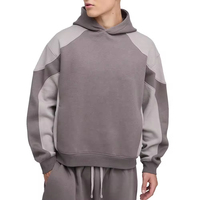 Ensemble sweat à capuche et pantalon de survêtement oversize pour homme, design dynamique, color block, imprimé, technique, streetwear épais