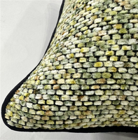 Housses de coussin décoratives personnalisées d'usine, nouvelles housses de coussin carrées modernes et colorées, housses de coussin luxueuses
