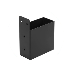 Connecteur de <span class=keywords><strong>poteau</strong></span> en acier robuste pour poutre 2x4, toit de pergola, supports de montage pour poteaux en bois 2'x4', support triangulaire, support d'étagère en plastique - Product Image 2