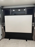 Écran de projection portable pliable sur pied en X de haute qualité 100 pouces 16:9 pour projecteur manuel et cinéma maison
