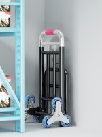 Chariot à main pliable robuste pour monter les escaliers avec un design à 6 roues Tri-Star pour les déménagements domestiques et l'utilisation en entrepôt