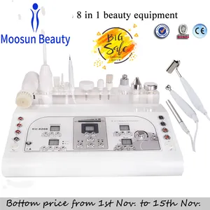 8 in 1 multi-funktionale Moosun Ultraschall Vakuum Spray Galvanische Gesichts Maschine Massager Gesichts Schönheit Ausrüstung