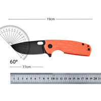 Couteau pliant d'extérieur CN FL604 pour les voyages, l'usage domestique, couteau à fruits compact avec manche transparent, petit couteau pliant
