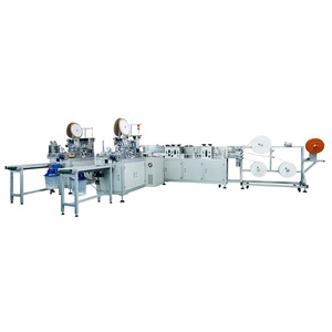 Machine <span class=keywords><strong>automatique</strong></span> <span class=keywords><strong>de</strong></span> fabrication <span class=keywords><strong>de</strong></span> masques intra-auriculaires, 1 machine 2 configurations avec soudage ultrasonique, 1 opérateur pour une production haute efficacité - Product Image 1
