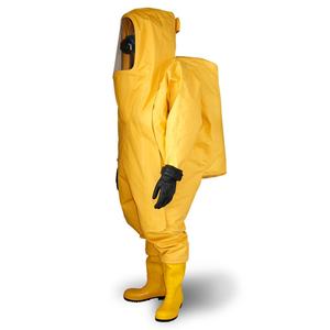 SCBAに適したATI-FIRE卸売高品質完全密閉型化学保護スーツ - Product Image 1