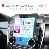 Corps universel entièrement en métal de 9.7 pouces avec lecteur de ventilateur écran tactile Android MTK6797 affichage électronique de voiture Carplay Gps