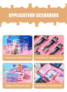 Индивидуальная печать на ПВХ/ПЭТ: Прозрачная упаковка для косметики и инструментов для ухода за кожей с отверстием для подвешивания - Product Image 5