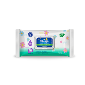 Lingettes humides pour le visage et le corps Freshylo, 72 pièces, douces, délicates, hypoallergéniques, hydratantes, jetables, sans danger pour les peaux sensibles - Product Image 4