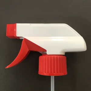 28/410 plastic trigger sproeier, rode spuit pomp dispenser voor fles