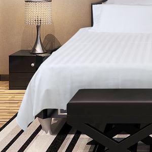 中国メーカーホワイトエジプト綿生地キングサイズシーツホテル用ソリッドベッドシーツ - Product Image 5