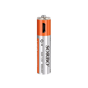 Sorbo Rechargeable Battery AAA 1.5V 400mAh With Usb Port For Camera Video Recorder - Product Image 1