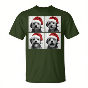 T-shirt de Noël Morkie Santa Dog Lover Photo Booth - Product Image 2