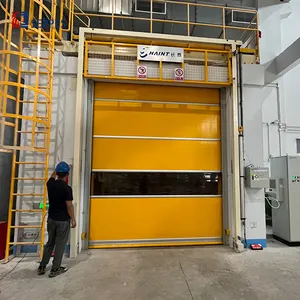 Isolierte Hochgeschwindigkeits-Warenlagertüren Sicherheit Schnell aufklappbare Türen Staub- und Insektenschutz Fabrik schnelle PVC-Türen