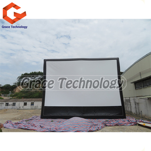 24ft Outdoor Infla table <span class=keywords><strong>TV</strong></span> Cinema Air versiegelte Filmleinwand Aufblasbare Projektions wand - Product Image 5