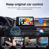 2026 Nieuwe Fabrieksprijs 2-in-1 Draadloze Carplay Adapter Universele Slimme Draadloze Carplay Box Android Auto USB Adapter