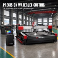 Máquina de Corte por Chorro de Agua CNC de 5 Ejes, Cortadora de Chorro de Agua Abrasivo de Alta Presión de 420 MPa para Fabricación de Placas de Acero y Metal