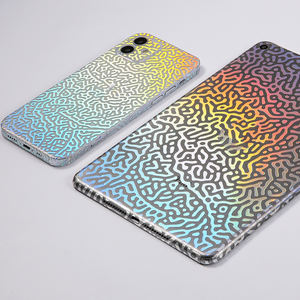 <span class=keywords><strong>Lensun</strong></span> presenta Gorgeous Shiny Skid Proof resistente a los arañazos Deluxe Silver para tableta de hasta 11 ''Maze Back Skin - Product Image 6