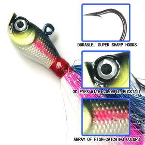 Seasky-anzuelos de plomo para pesca en agua salada, cabeza de anzuelos de plomo, 10g, acentos mylar - Product Image 2