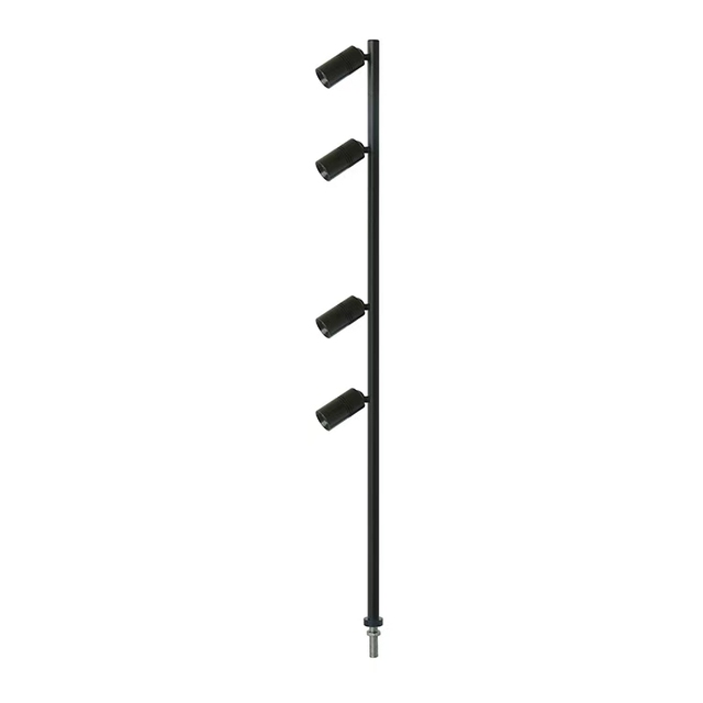 Surface Mounted Rotating Showcase Lighting Aluminum Jewelry Display Cabinet Led Light Dimmable High CRI 90 Jewelry Counter Pole