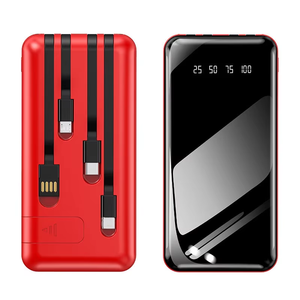 ที่ชาร์จแบบพกพาค<span class=keywords><strong>ว</strong></span>ามจุสูงกลางแจ้ง<span class=keywords><strong>10000</strong></span>/20000mAh แบตเตอรี่สำรอง4สายในตัวพร้อมหน้าจอ LED และไฟฉาย - Product Image 1