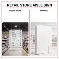Panneau imprimable en polycarbonate rigide pour signalétique de guidage d'allées de magasin, signalétique de guide de centre commercial, épaisseur et dimensions personnalisables