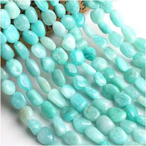 Agate de cristal bleu perles en vrac perforées fleur de verre de forme spéciale et breloques en pierre d'oeil de tigre 10mm perles de pierre naturelle - Product Image 1