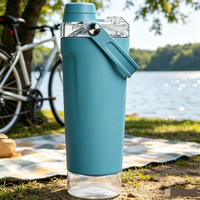 Bouteille d'eau sport haut de gamme en acier inoxydable à isolation sous vide, style tendance et cool, personnalisable, vente en gros usine pour la gym et le bureau