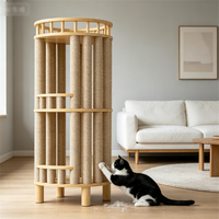 Tour d'escalade pour chat de qualité supérieure, ronde, avec plusieurs poteaux à gratter en sisal, arbre à chat pour l'activité des chats d'intérieur