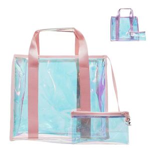 Promotion Portable Spring <b>Clear</b> PVC Tote <b>Travel</b> Cosmetic Package Pouch Makeup Brush <b>Bag</b> Supplier Wholesale - Product Image 1