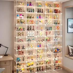 Trong kho tùy chỉnh trong suốt Acrylic chống bụi hộp lưu trữ thân thiện với môi trường cho <span class=keywords><strong>plexiglass</strong></span> Mô hình búp bê hiển thị hộp - Product Image 3