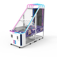 Machine de tir au basket-ball de rue pour enfants à usage commercial, à monnayeur, avec accepteur de billets, pour les 6 ans et plus, divertissement d'arcade