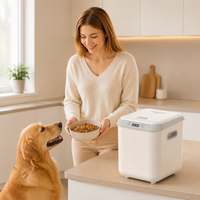 Machine à nourriture pour animaux de compagnie, cuiseur automatique pour chien avec pot intérieur en céramique nano et minuterie de cuisson réglable